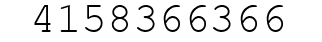 Number 4158366366.