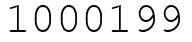 Число 1000199.