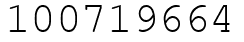 Число 100719664.