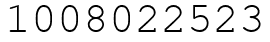 Число 1008022523.