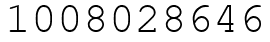 Число 1008028646.