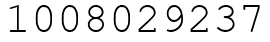 Число 1008029237.
