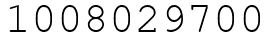 Число 1008029700.