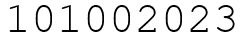 Число 101002023.