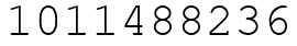 Число 1011488236.
