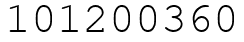 Число 101200360.