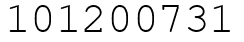 Число 101200731.