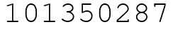 Число 101350287.