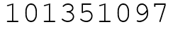 Число 101351097.