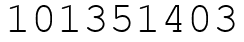 Число 101351403.