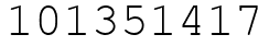 Число 101351417.