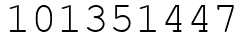 Число 101351447.