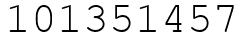 Число 101351457.
