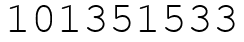 Число 101351533.