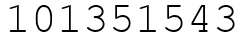 Число 101351543.