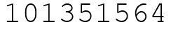Число 101351564.