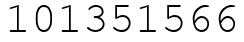 Число 101351566.