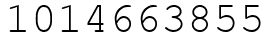 Число 1014663855.