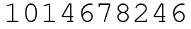 Число 1014678246.