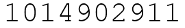 Число 1014902911.
