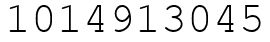 Число 1014913045.