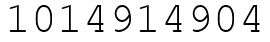 Число 1014914904.