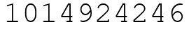 Число 1014924246.
