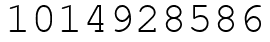Число 1014928586.