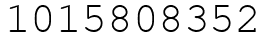 Число 1015808352.