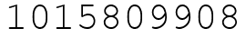 Число 1015809908.