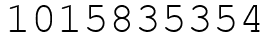 Число 1015835354.