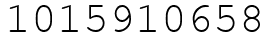 Число 1015910658.