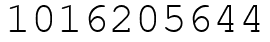 Число 1016205644.