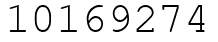 Число 10169274.