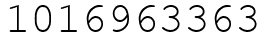 Число 1016963363.
