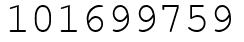 Число 101699759.