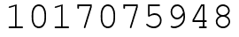 Число 1017075948.
