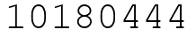 Число 10180444.