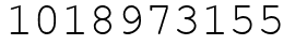 Число 1018973155.