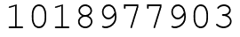 Число 1018977903.