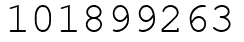 Число 101899263.