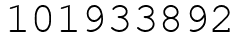 Число 101933892.