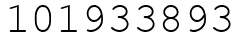 Число 101933893.