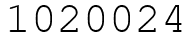 Число 1020024.