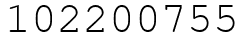 Число 102200755.
