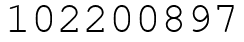 Число 102200897.