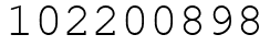 Число 102200898.