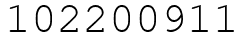 Число 102200911.