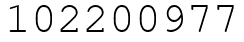 Число 102200977.