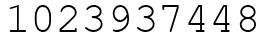 Число 1023937448.